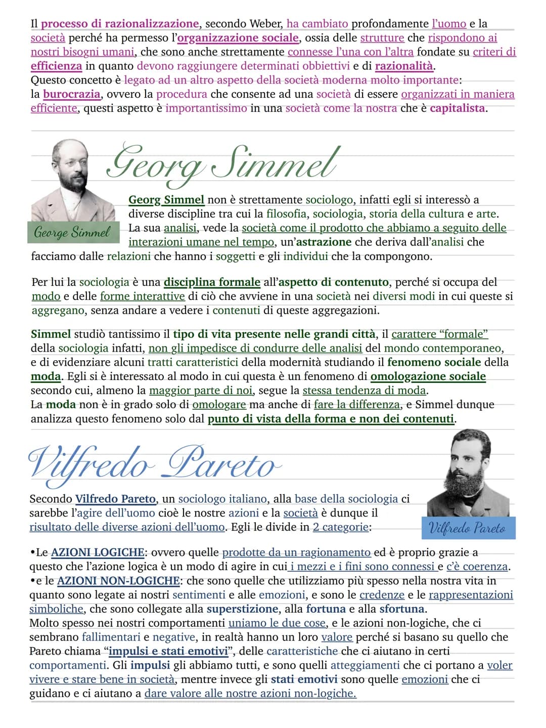 I classici della sociologia
I classici sono quelli autori che hanno messo le basi nella materia,
Auguste Comte
cioè hanno quindi elaborato i
