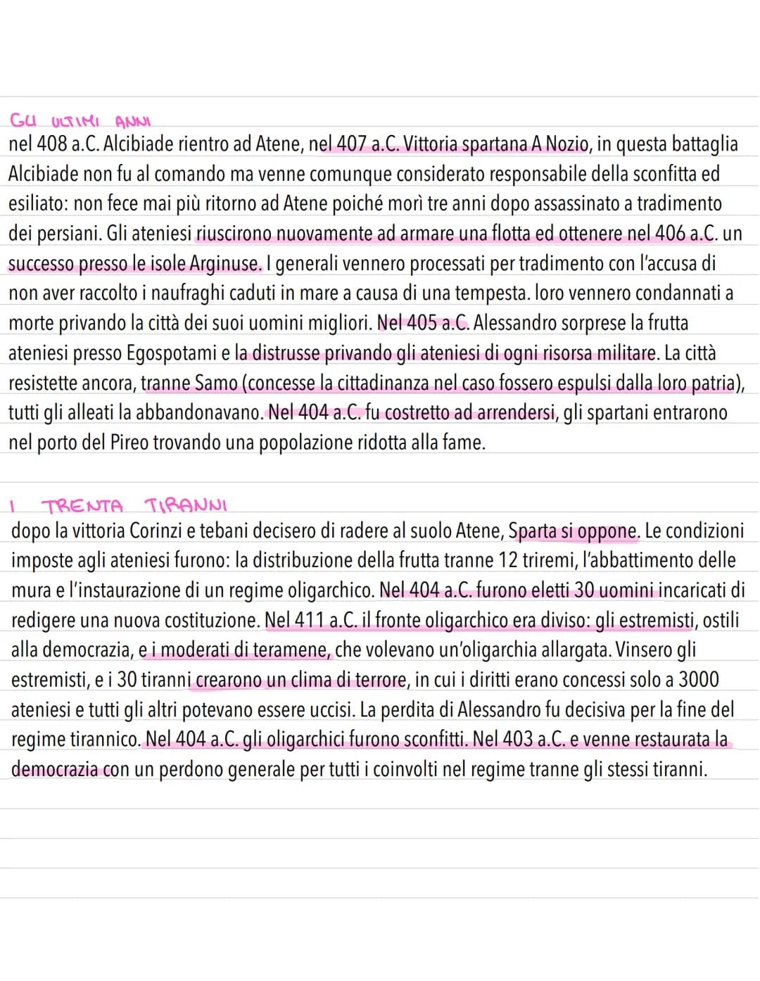 GUERRA DEL PELOPONNESO
La guerra del Peloponneso durò 27 anni (dal 431 al 404 a.C.) e vede sfidarsi le due potenze
Atene e Sparta.
LE CAUSE 
