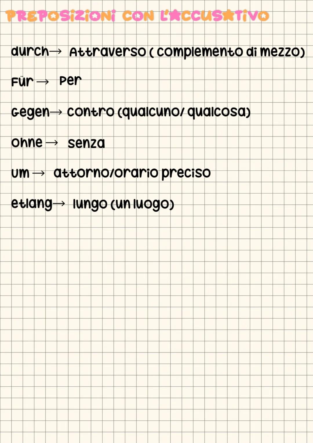 PREPOSIZIONI CON IL DATIVO
significato
ausdi, da (provenienza, moto da luogo, provenienza dal luogo chiuso
o limitato o anche figurato
Außer