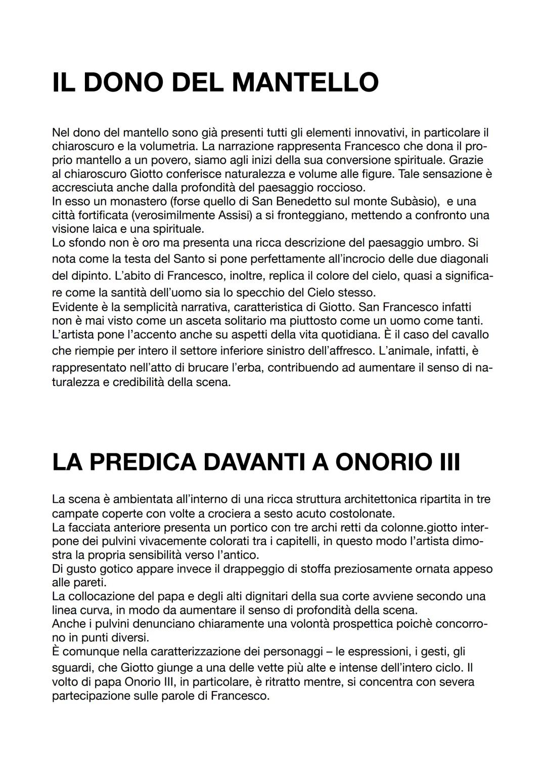 GIOTTO
Di Giotto, il più famoso pittore della svolta naturalistica pittorica fra 200 e 300, ab-
biamo ancora scarse e spesso contraddittorie