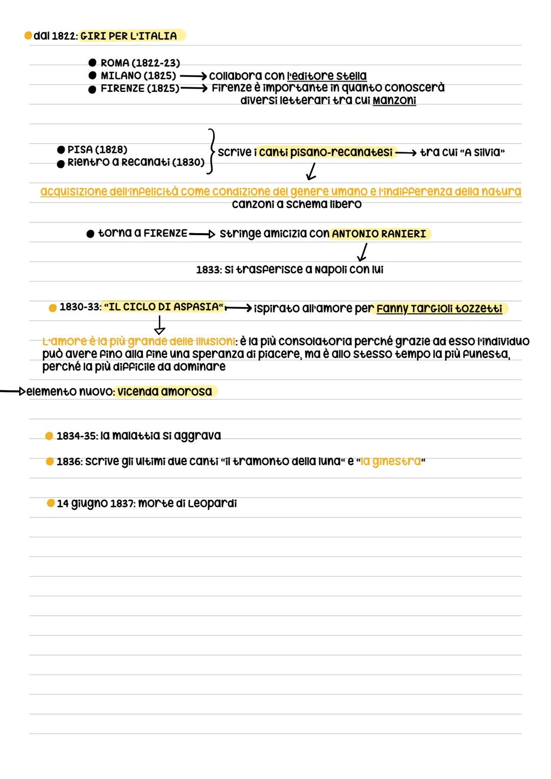 Giacomo Leopardi
29 giugno 1798 nasce a Recanati, piccolo paese dello stato pontificio
→padre: conte Minaldo => conservatore
(cattolico cont