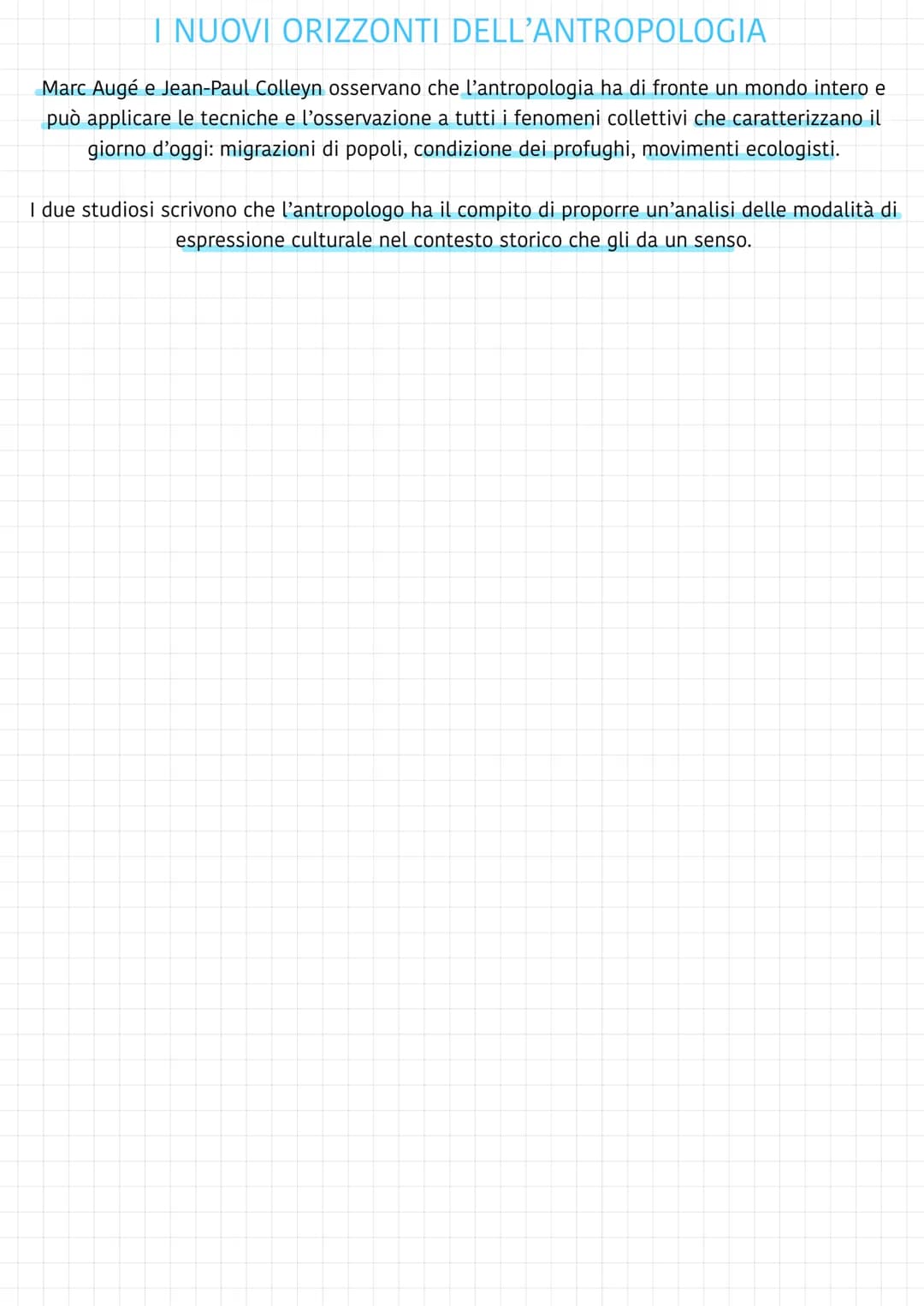 l'antropologia
Antropologia = (antropos "uomo", logos "discorso); indagine approfondita dell'essere umano
=
Sviluppata nel 19° secolo
1848 (