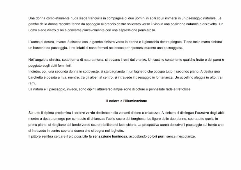 Nasce in Francia, a
Parigi nella seconda
metà dell'800.
Gli Impressionisti non si
soffermano sui particolari: la
natura si presenta ai nostr