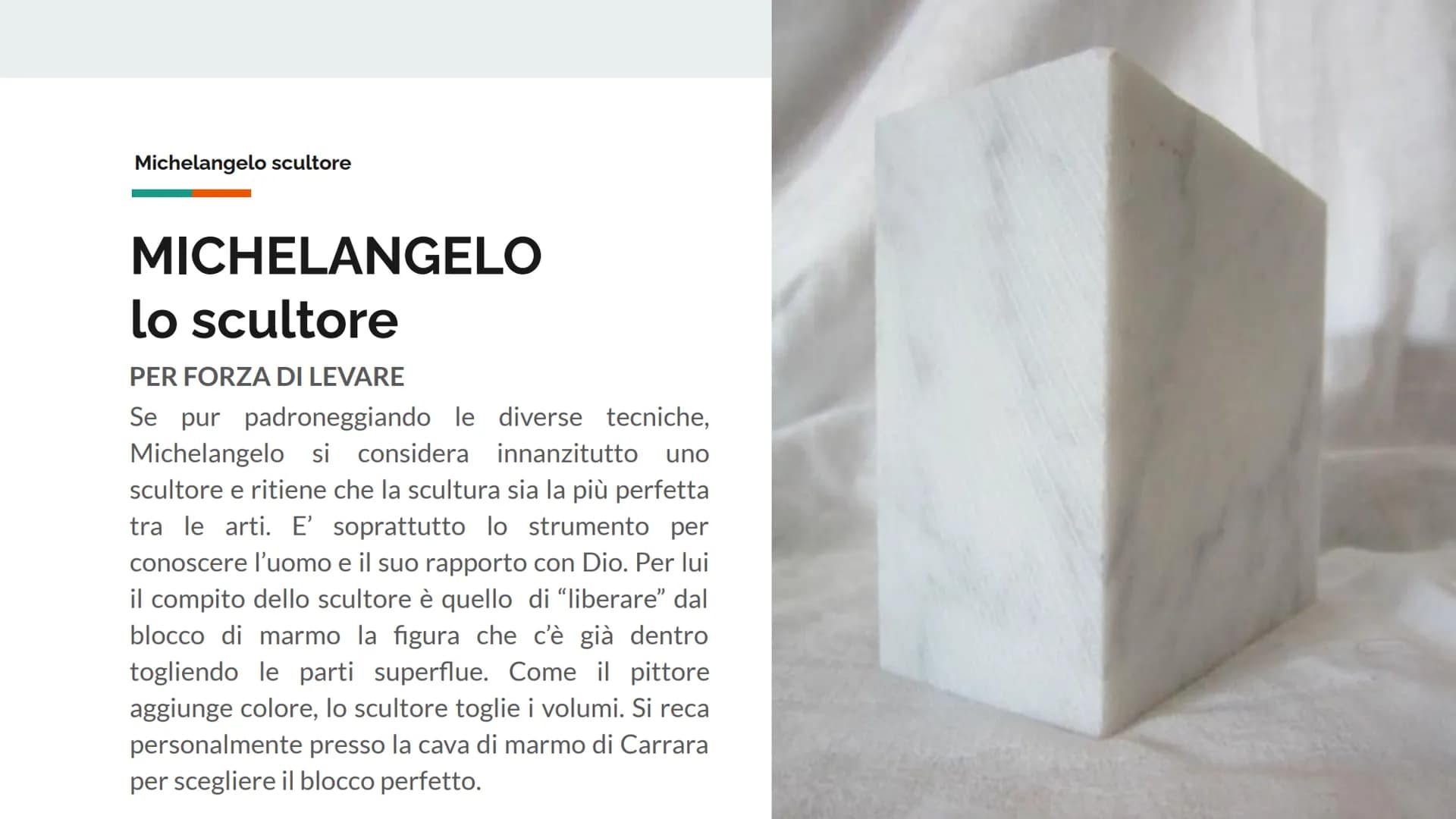 IL RINASCIMENTO
MICHELANGELO
BUONARROTI
SCULTORE, PITTORE, ARCHITETTO Il Rinascimento
PITTURA
SCULTURA
ARCHITETTURA
IL RINASCIMENTO
ROMA
RAF