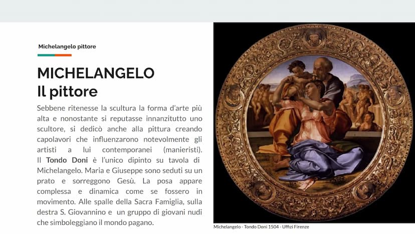 IL RINASCIMENTO
MICHELANGELO
BUONARROTI
SCULTORE, PITTORE, ARCHITETTO Il Rinascimento
PITTURA
SCULTURA
ARCHITETTURA
IL RINASCIMENTO
ROMA
RAF