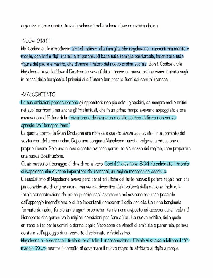NAPOLEONE
La fase termidoriana rappresentò il periodo più turbolento della rivoluzione francese. Con la sua
conclusione ebbe iniziano nuova 