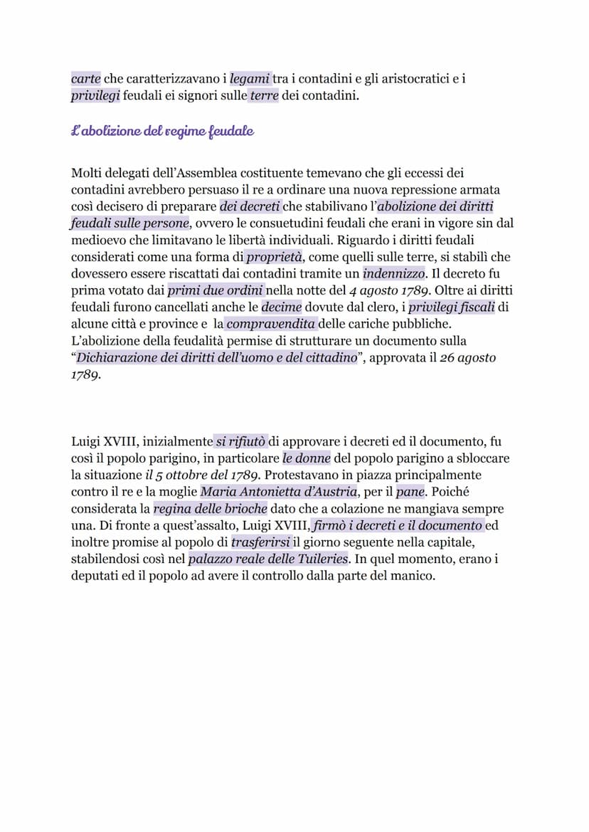 Rivoluzione trancese
Per tutto il Settecento, la Francia era stata protagonista sul piano europeo,
cercando di imporre il proprio primato su