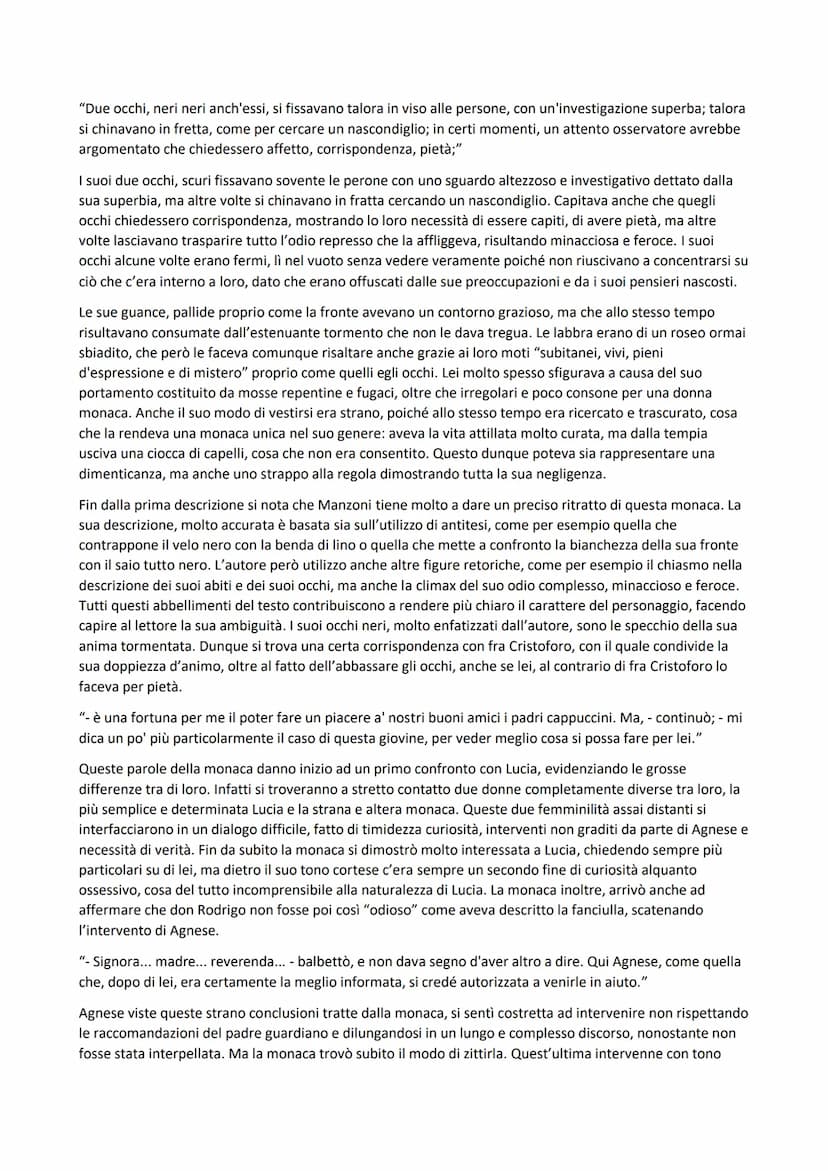 La monaca di Monza
Analisi del personaggio
Il viaggio in barca di Renzo lucia e Agnese prosegue fino ad arrivare a Monza, una cittadina nell