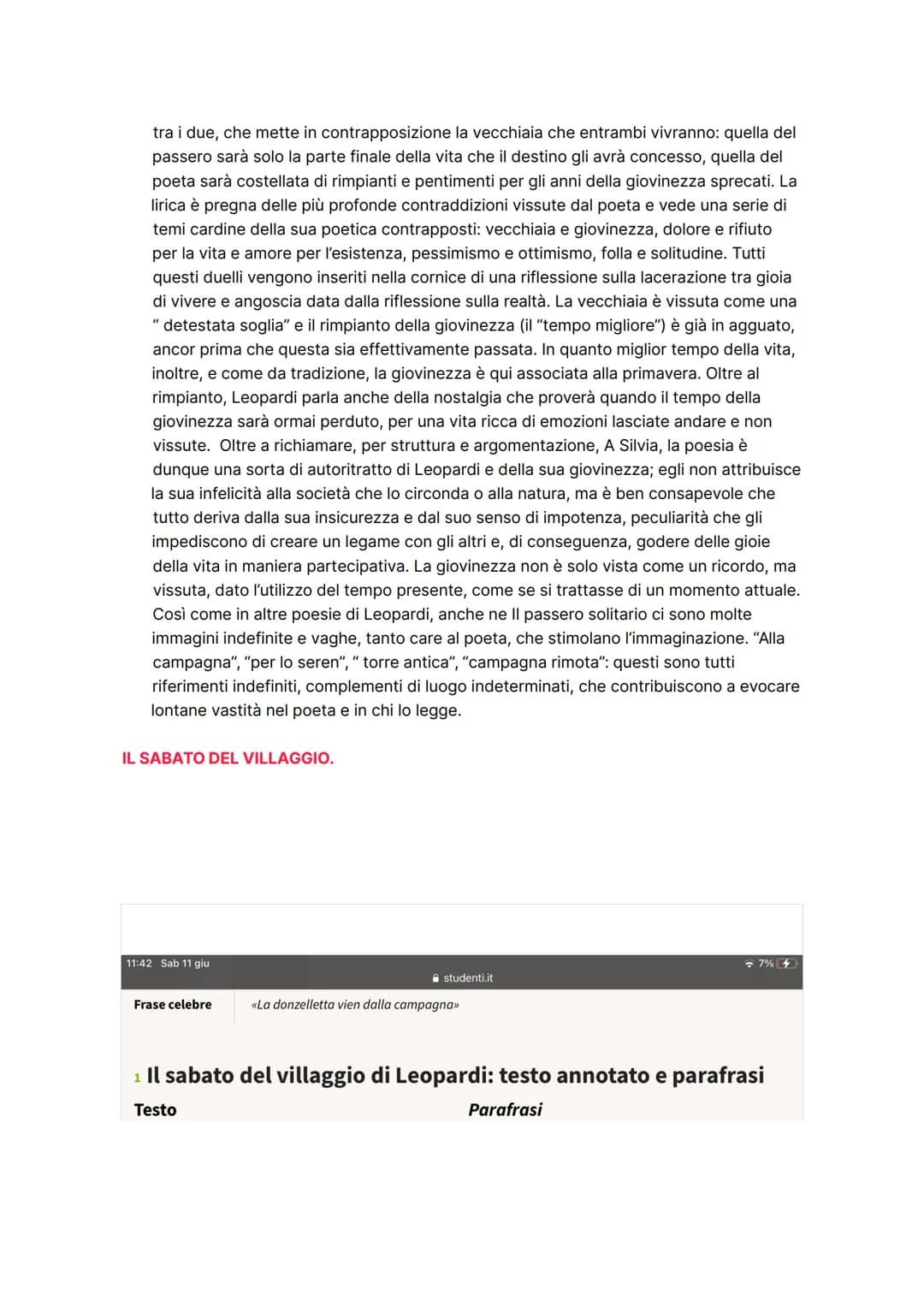 GIACOMO LEOPARDI
Pilastro della letteratura italiana. Fu poeta, scrittore e filosofo.
VITA:
nasce a Recanati nel 1798 da una nobile famiglia