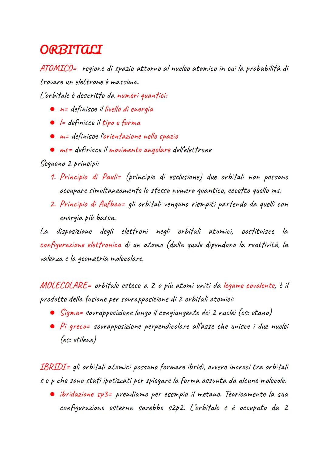 ORBITALI
ATOMICO= regione di spazio attorno al nucleo atomico in cui la probabilità di
trovare un elettrone è massima.
L'orbitale è descritt
