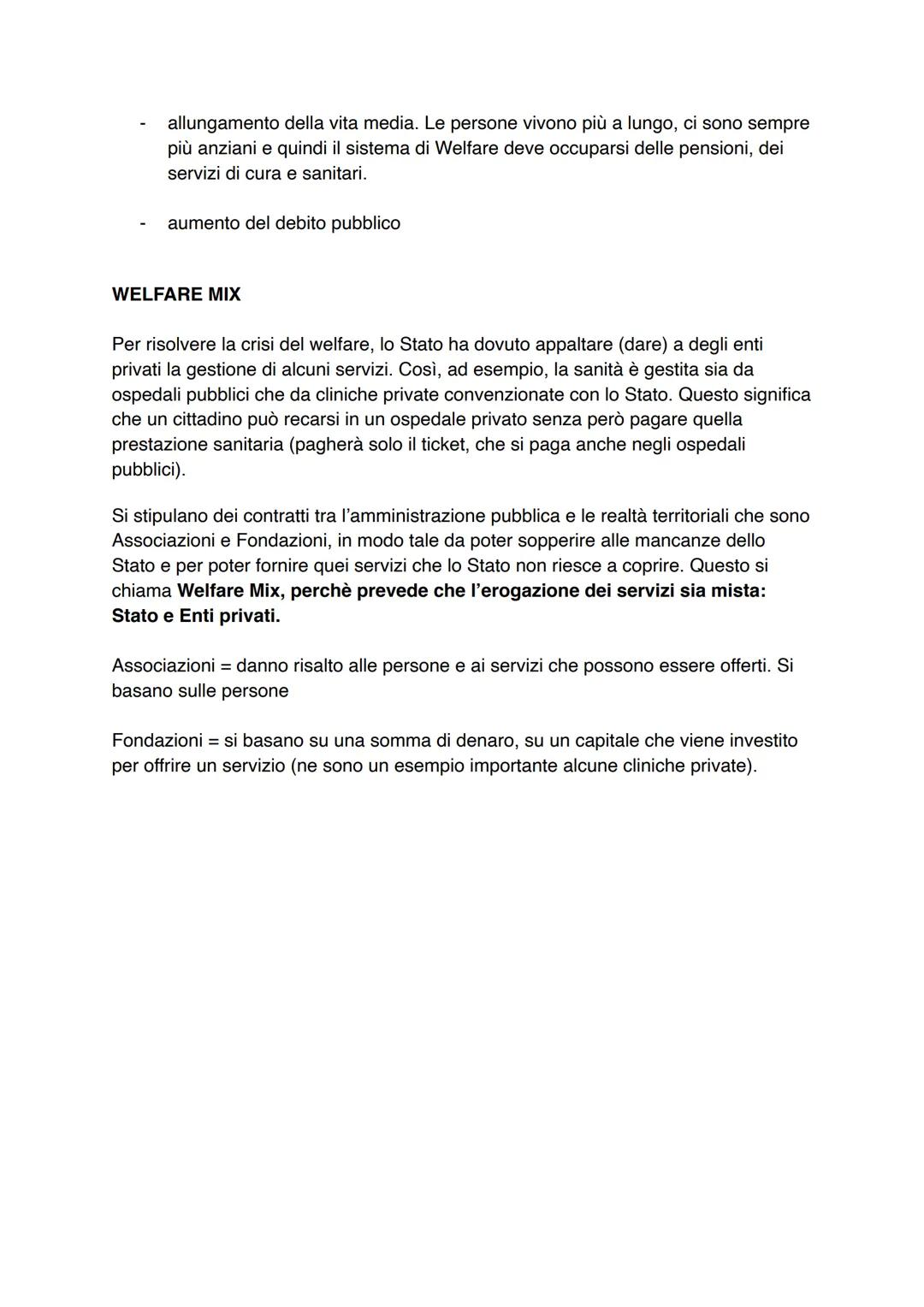 IL WELFARE STATE
Che cos'è il Welfare State?
è quando lo stato interviene per soddisfare i bisogni della collettività, si preoccupa di
garan