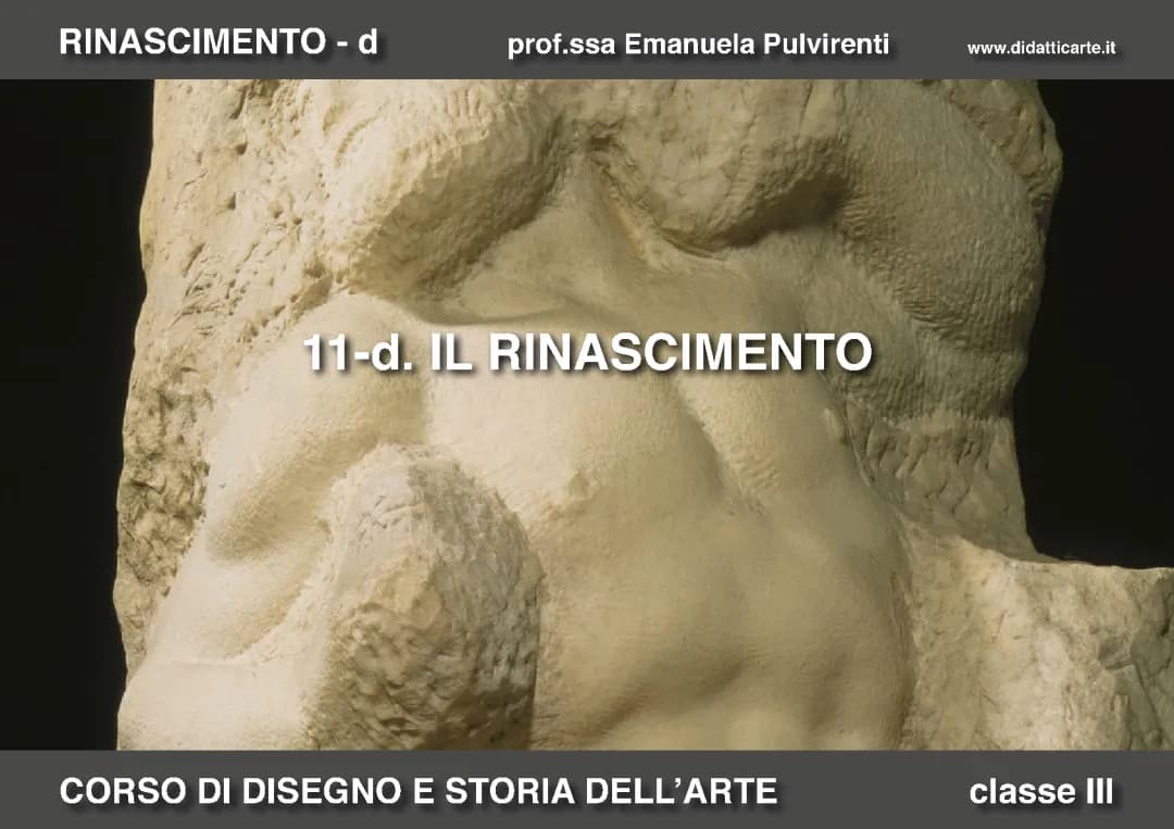 Scopri Michelangelo Buonarroti: Riassunto, Opere e Vita