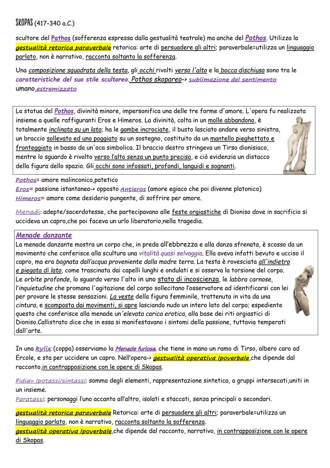 L'equilibrio raggiunto
L'arte classica
POLICLÈTO: Fu con un bronzista di Argo, allievo di Agelada il giovane, che venne data la soluzione ai