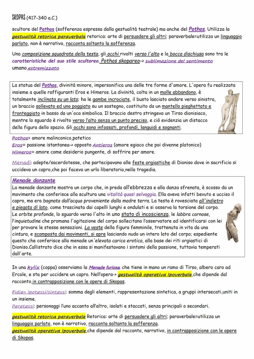 L'equilibrio raggiunto
L'arte classica
POLICLÈTO: Fu con un bronzista di Argo, allievo di Agelada il giovane, che venne data la soluzione ai