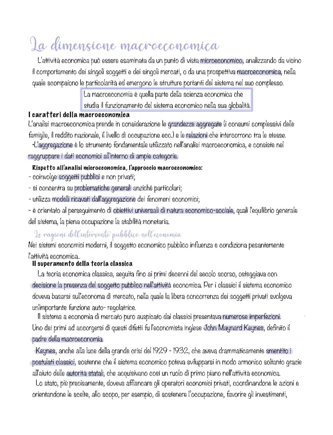 La Macroeconomia: Keynes e la Politica Economica