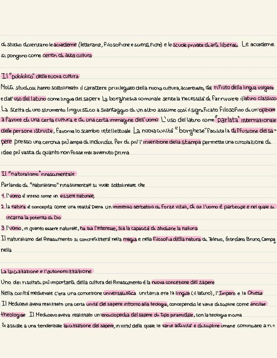 La civilta umanistics rinascimentale
Le coordinate storiche
L'eta`rinasumentale coincide con il passaggio all'eta' moderna che è carattenzza