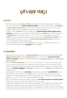 Know GIOVANNI VERGA: VITA, PENSIERO, OPERE thumbnail
