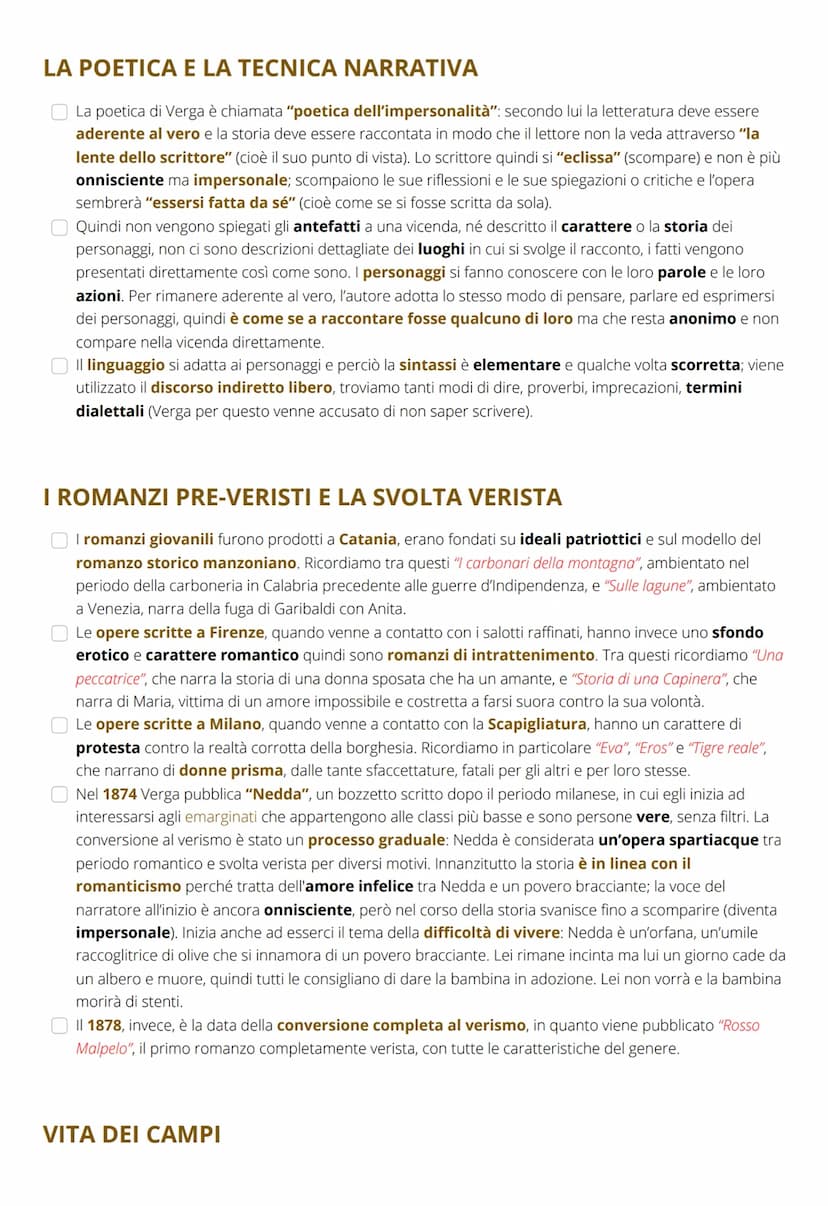 GIOVANNI VERGA
LA VITA
Giovanni Verga nacque a Catania nel 1840, da una famiglia di ricchi proprietari terrieri. Compì i suoi
primi studi in