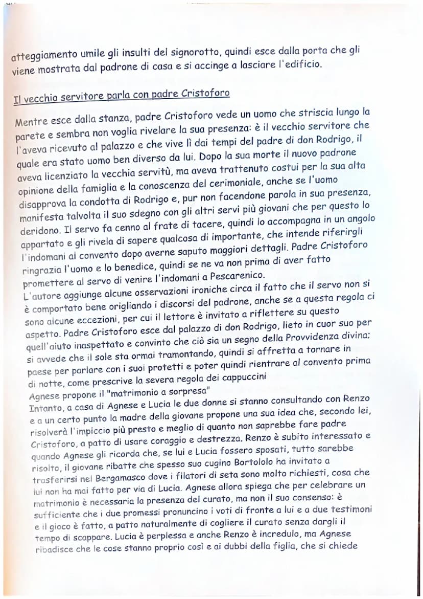 Colloquio tra padre Cristoforo e don Rodrigo
Don Rodrigo, appartatosi con Padre Cristoforo in una sala del palazzo, invita il
frate a parlar