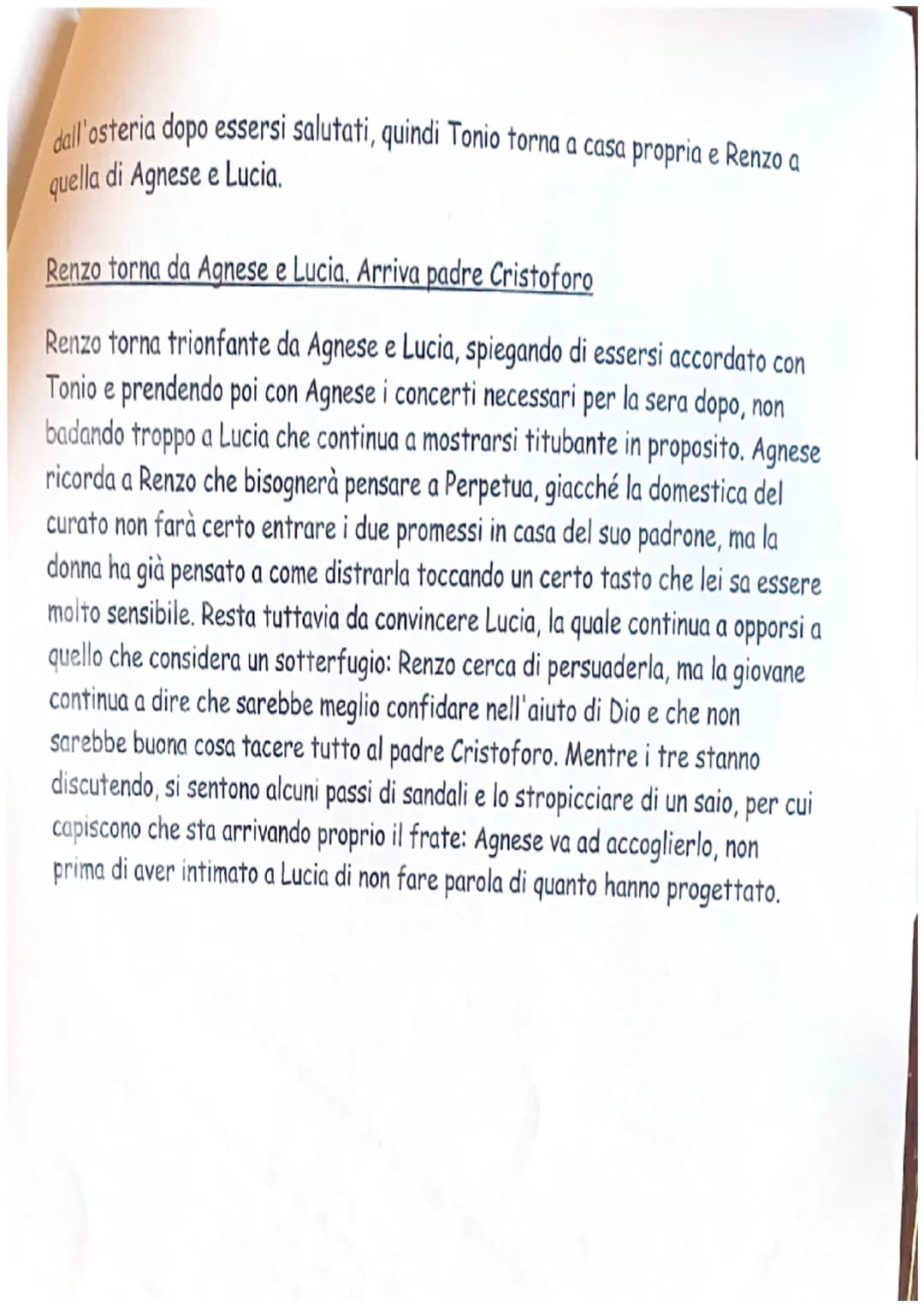 Colloquio tra padre Cristoforo e don Rodrigo
Don Rodrigo, appartatosi con Padre Cristoforo in una sala del palazzo, invita il
frate a parlar