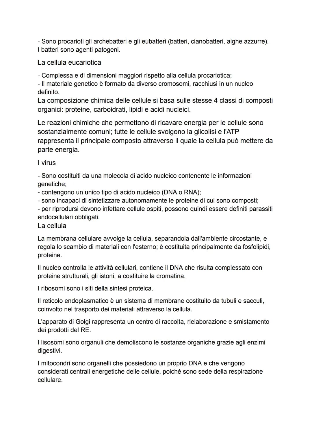 Introduzione alla biologia
"L'aspetto fondamentale che distingue un organismo vivente da un oggetto
inanimato è la capacità di riprodursi ge