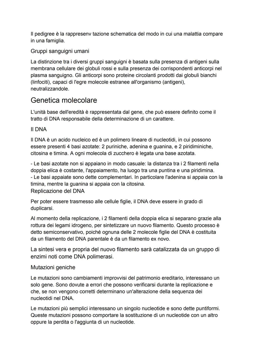 Introduzione alla biologia
"L'aspetto fondamentale che distingue un organismo vivente da un oggetto
inanimato è la capacità di riprodursi ge