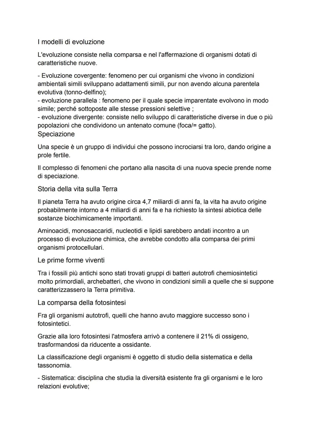 Introduzione alla biologia
"L'aspetto fondamentale che distingue un organismo vivente da un oggetto
inanimato è la capacità di riprodursi ge