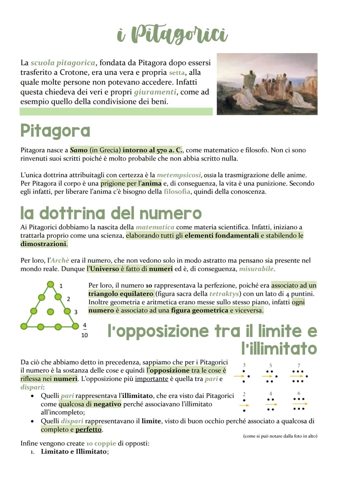 
<p>La scuola pitagorica, fondata da Pitagora dopo essere emigrato a Crotone, era una vera e propria setta, alla quale molte persone non pot