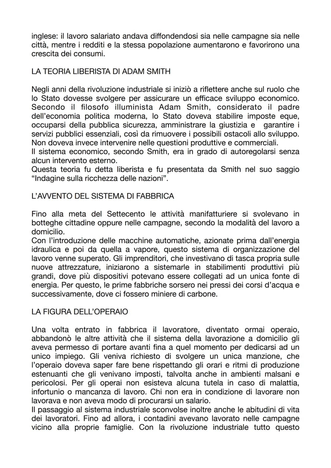 LA RIVOLUZIONE INDUSTRIALE BRITANNICA
Alla fine del Settecento prese avvio in Gran Bretagna la rivoluzione
industriale, una trasformazione r