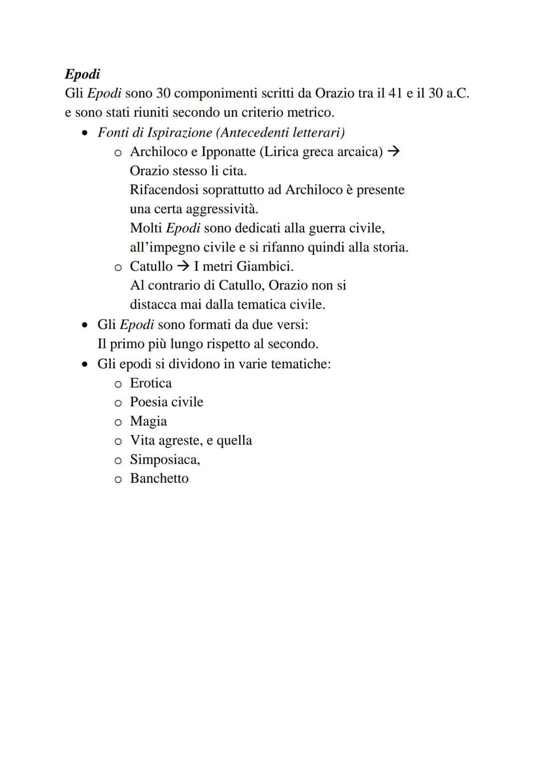 Quinto Orazio Flacco
Vita
Quinto Orazio Flacco nasce da una famiglia povera a Venosa
1'8 dicembre 65 a.C.
Si trasferisce a Roma, facendo l'e