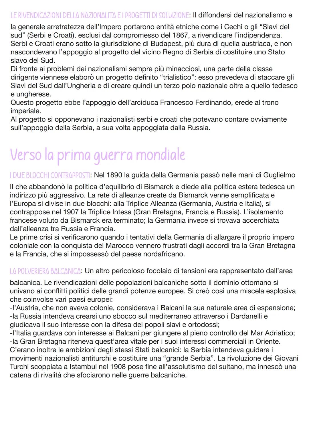 Le illusioni della
belle époque
Nazionalismo e militarismo
DEFINIZIONE CURIOSA: Il nuovo secolo sembrò dare l'avvio a un'epoca di pace e ben