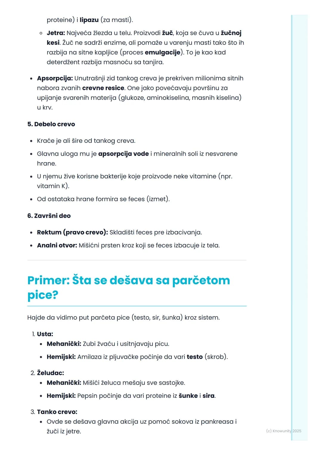 # Sistem za varenje

## Uvod u sistem za varenje

Sistem za varenje je grupa organa koji zajedno rade da bi razložili hranu
koju jedemo na m