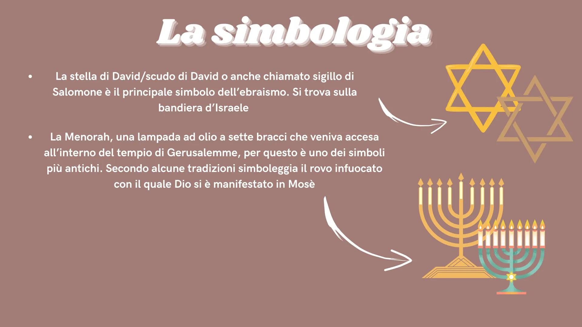C
6
FOOD
w
L'ebraismo
THE
TORAH
✡ Cos'è?
L'ebraismo è una religione monoteista, ma anche uno stile di vita che è diffuso
in tutte le comunit