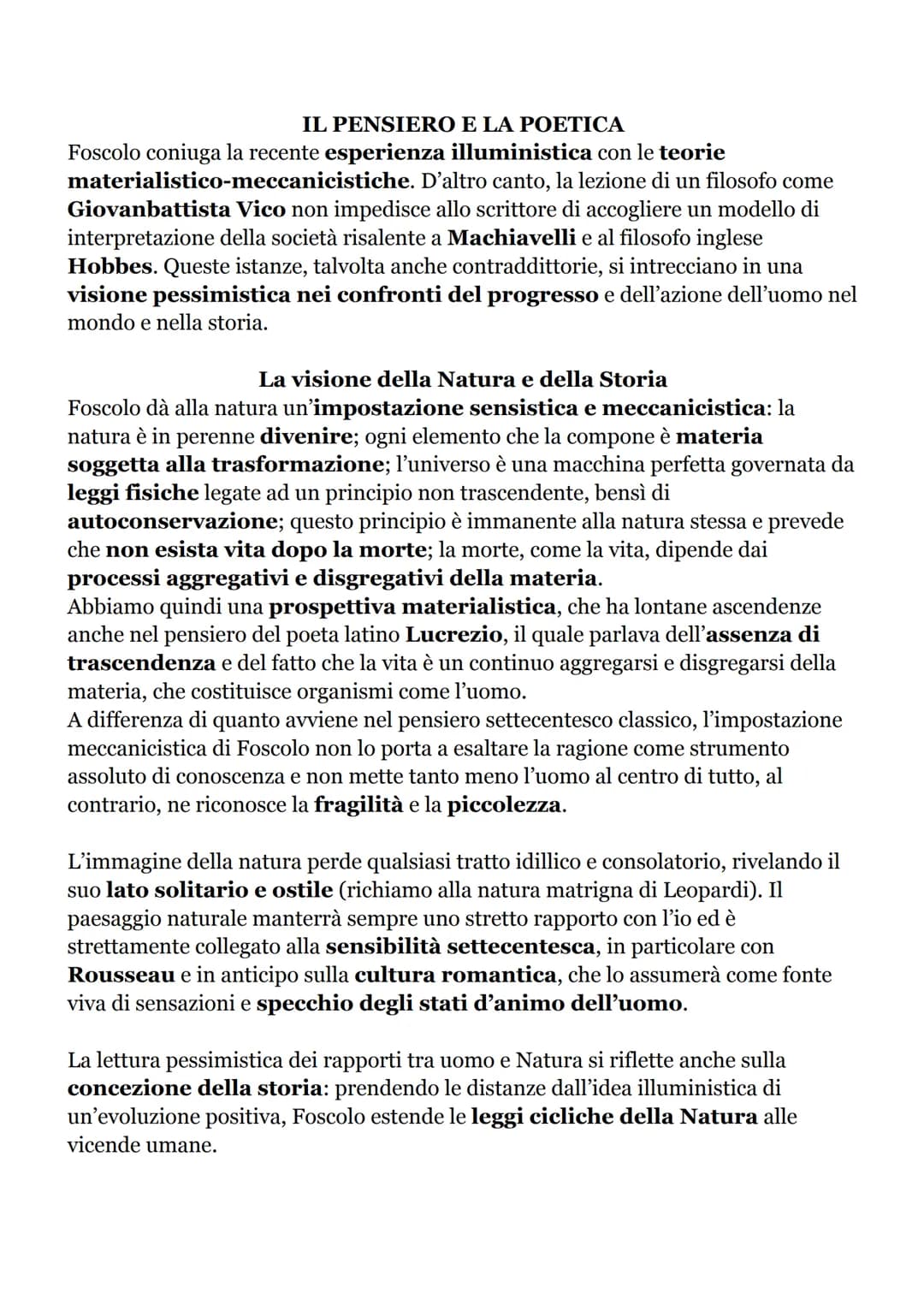 UGO FOSCOLO
VITA
Foscolo nasce a Zante (Zacinto, isole Ionie) il 6 febbraio 1778 da padre italiano e
madre greca. La sua lingua di origine è