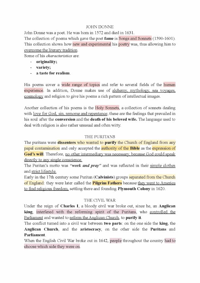 Know JOHN DONNE, PURITANS, CIVIL WAR, JOHN MILTON, Paradise Lost thumbnail