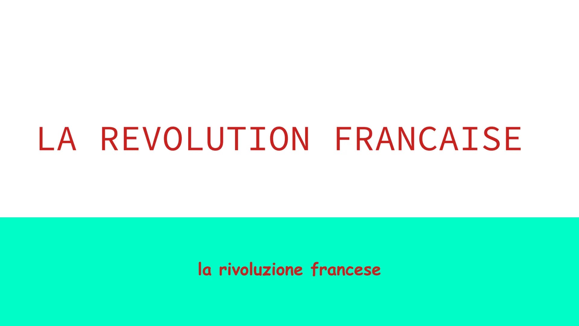 LA REVOLUTION FRANCAISE
la rivoluzione francese La Rivoluzione francese fu un periodo politico e
culturale prevalentemente violento, avvenut