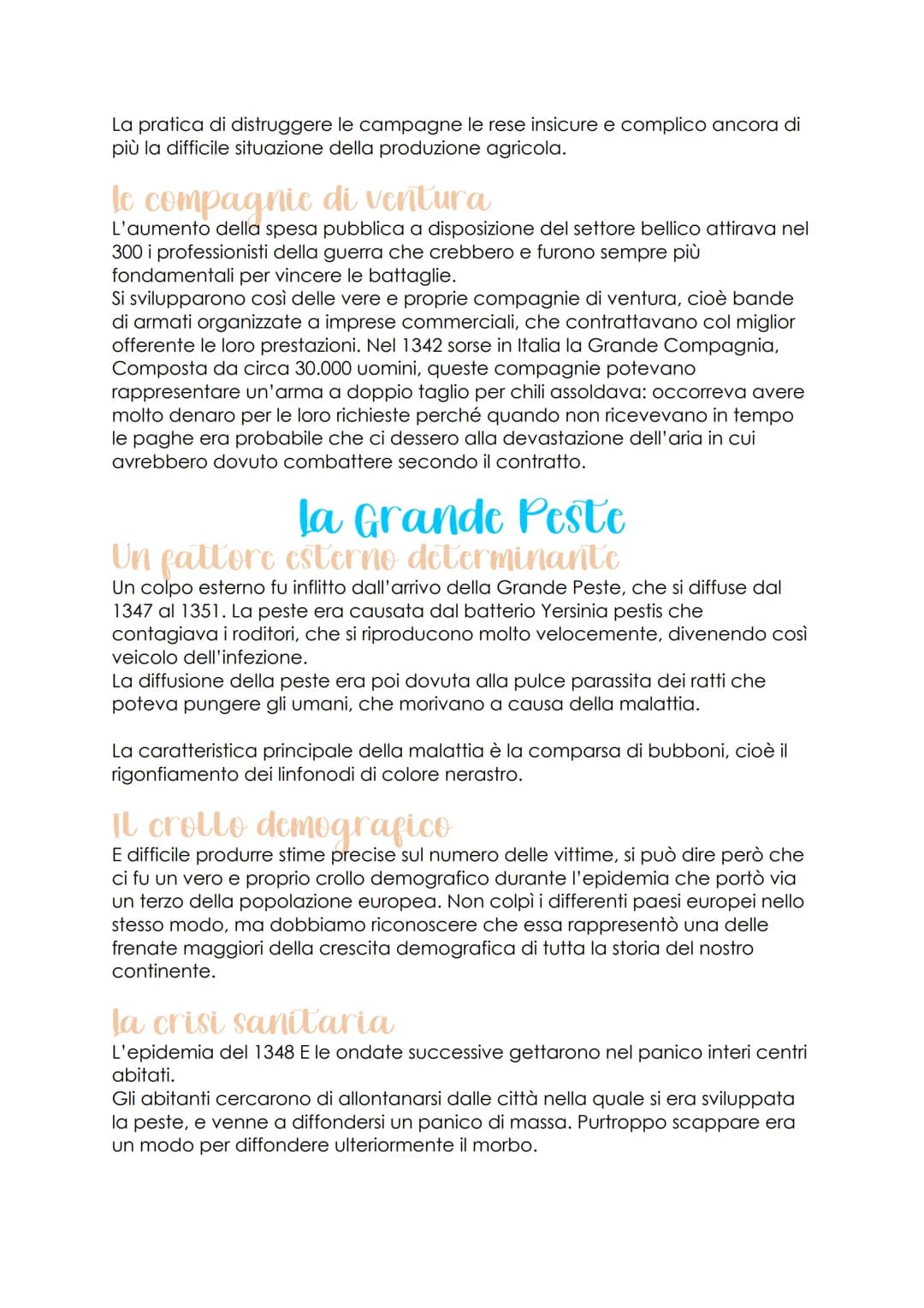 la crisi del Trecento
Economia e societa: i fattori
della crisi
Il concetto di crisi
La fase compresa tra l'XI e il XIII secolo aveva visto 