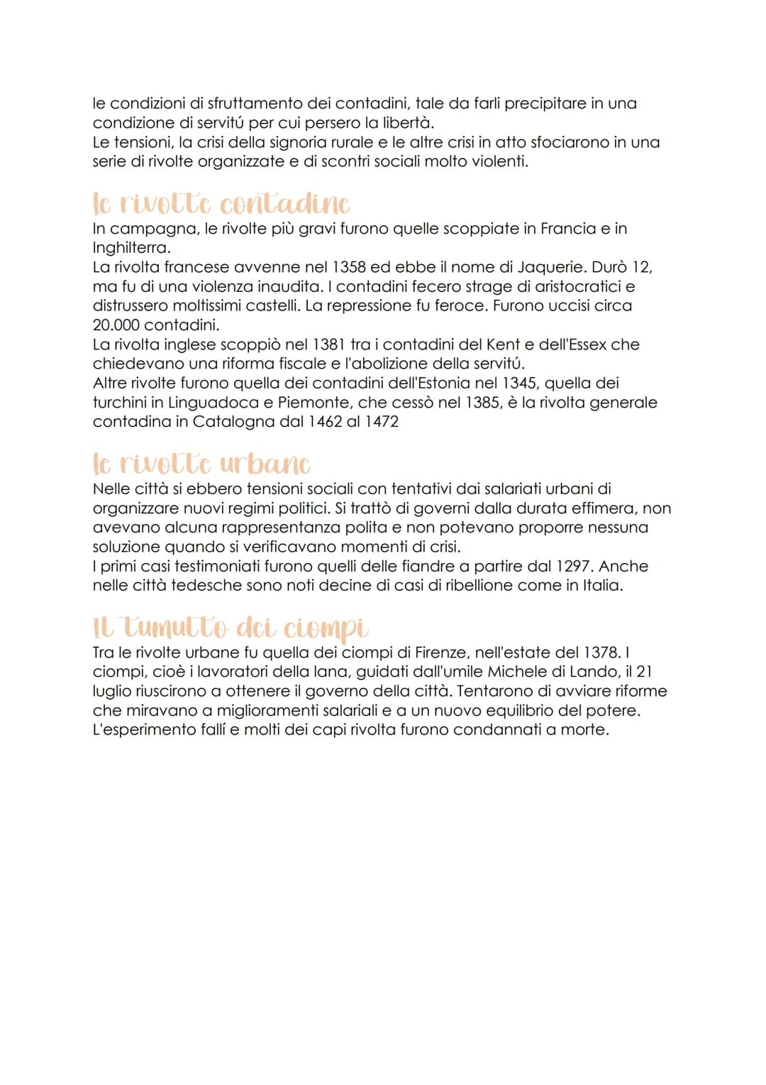 la crisi del Trecento
Economia e societa: i fattori
della crisi
Il concetto di crisi
La fase compresa tra l'XI e il XIII secolo aveva visto 