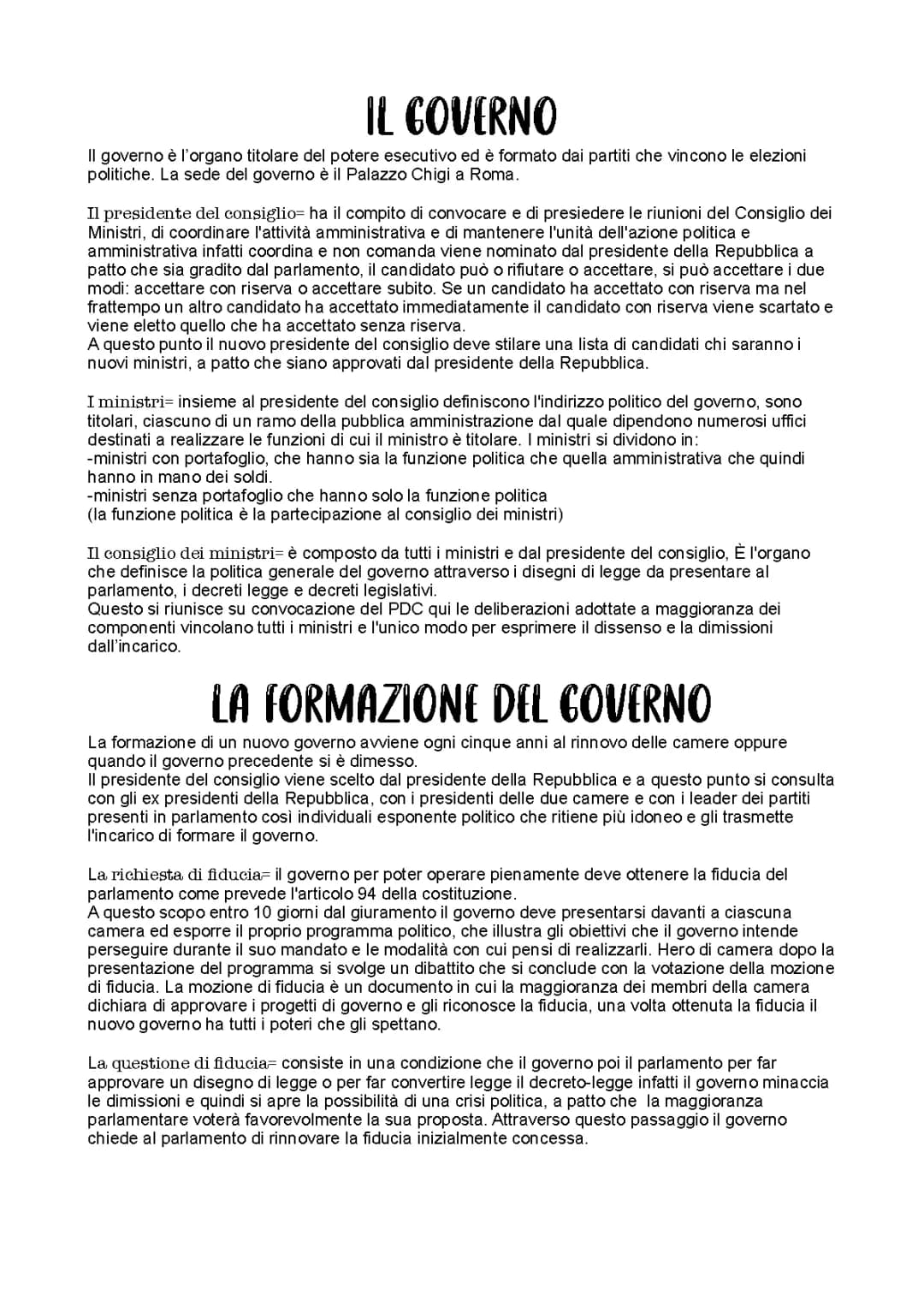 il governo