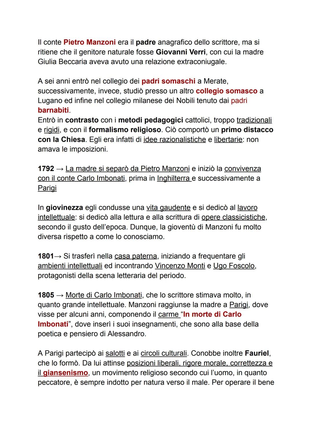 Alessandro Manzoni
Alessandro Manzoni è considerato il caposcuola del Romanticismo
italiano:
1. fu un grande patriota, molto attento ai gran
