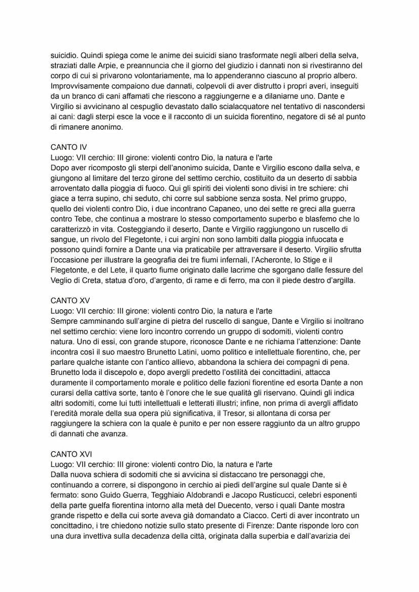 Divina Commedia-Riassunti:
Inferno: TUTTI I CANTI
CANTO I
Luogo: selva oscura
Smarrita la via della giustizia e del bene, Dante si ritrova n