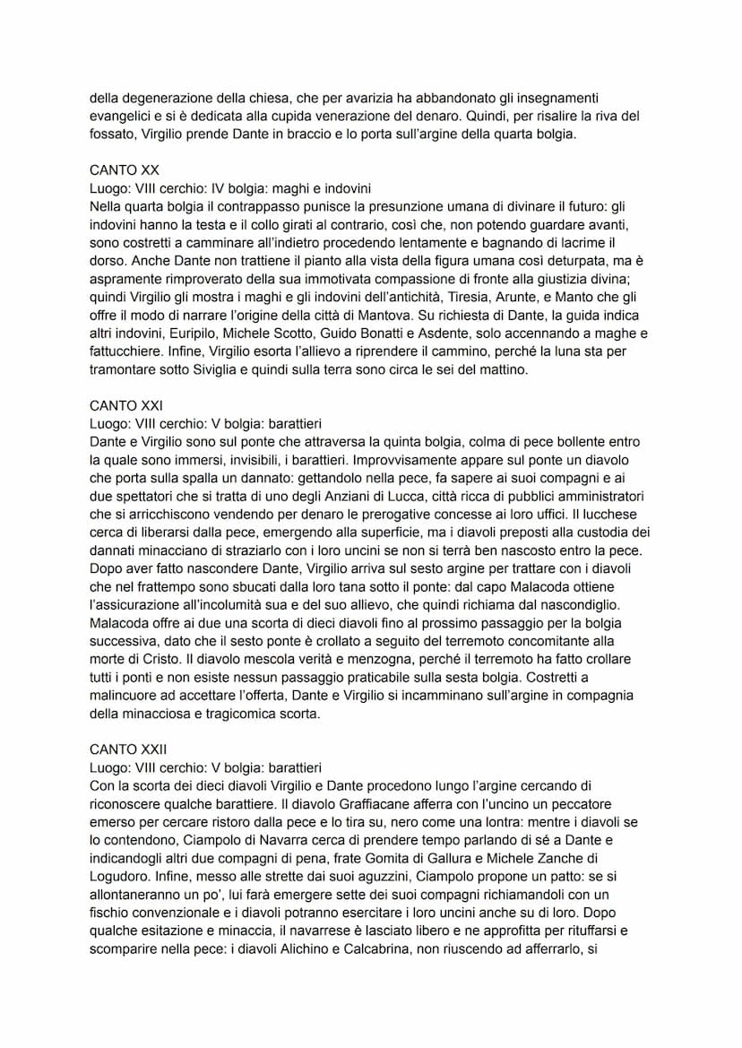 Divina Commedia-Riassunti:
Inferno: TUTTI I CANTI
CANTO I
Luogo: selva oscura
Smarrita la via della giustizia e del bene, Dante si ritrova n