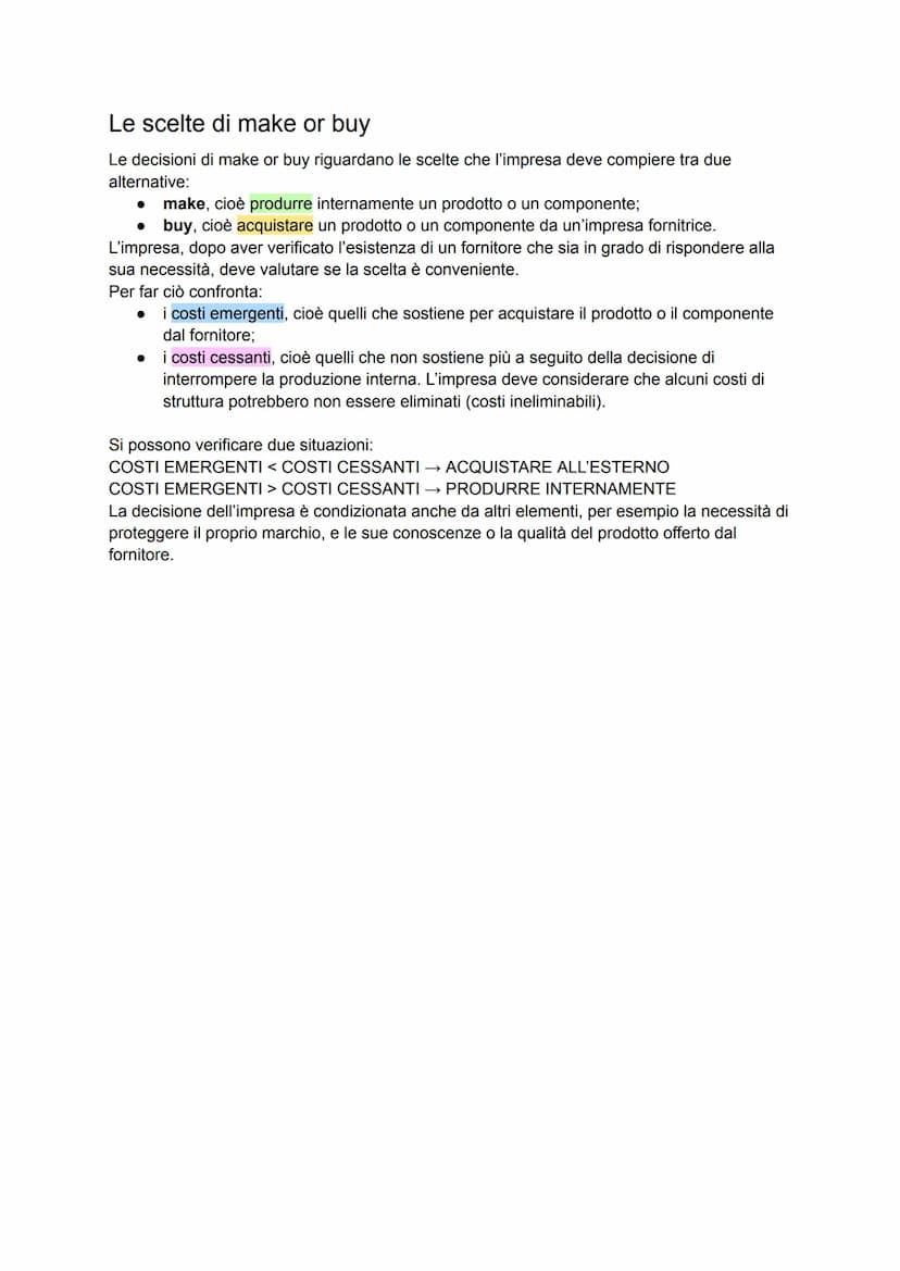 La contabilità gestionale
1. La contabilità gestionale
2. L'oggetto di calcolo
3. La classificazione dei costi
4. I metodi di calcolo dei co