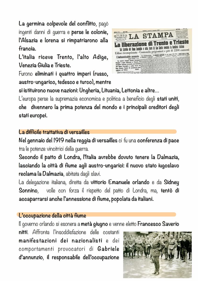 PRIMA GUERRA
MONDIALE
Iniziò nel 1914 si concluse nel 1918 con vittoria della triplice intesa,
l'Italia partecipò nel 1815.
Le cause politic