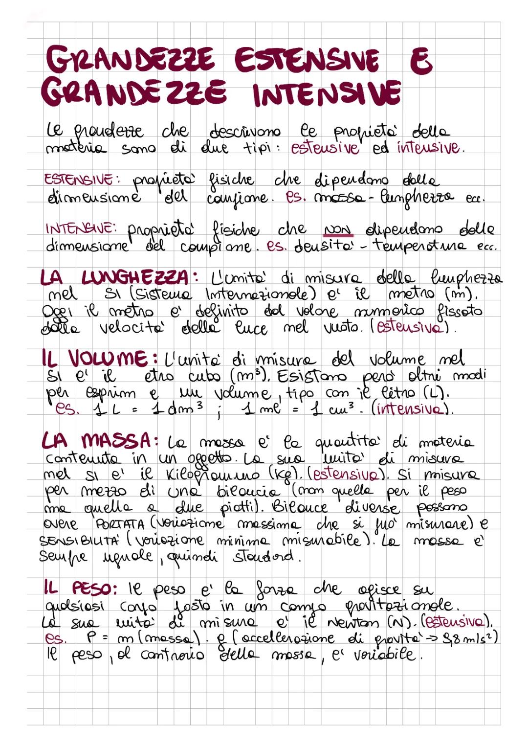 Scopri le Grandezze Intensive ed Estensive: Tempo, Velocità e Volume