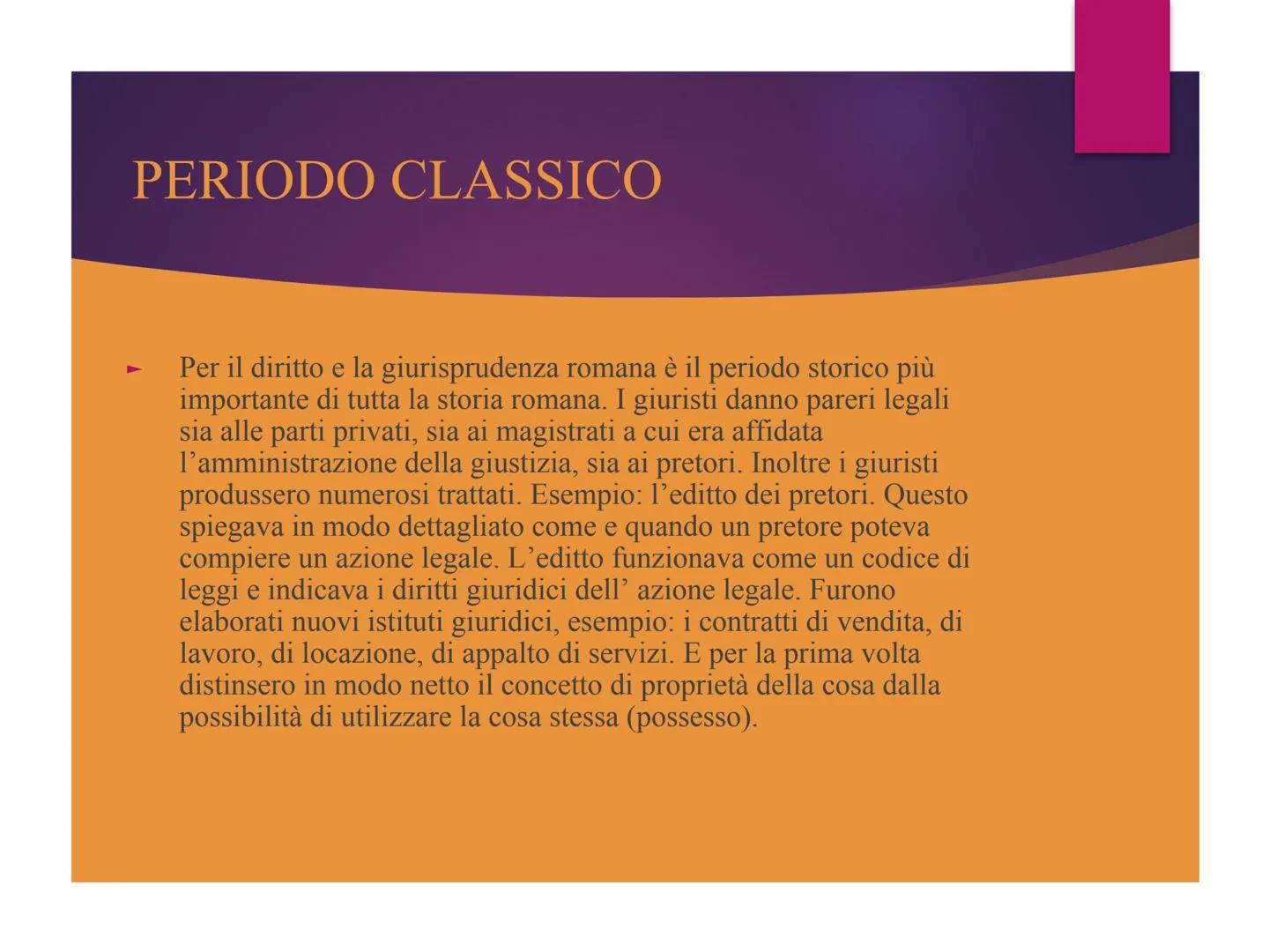 # IL DIRITTO ROMANO

Con 'diritto romano' si indica l'insieme delle norme che hanno
costituito l'ordinamento giuridico romano per circa tred