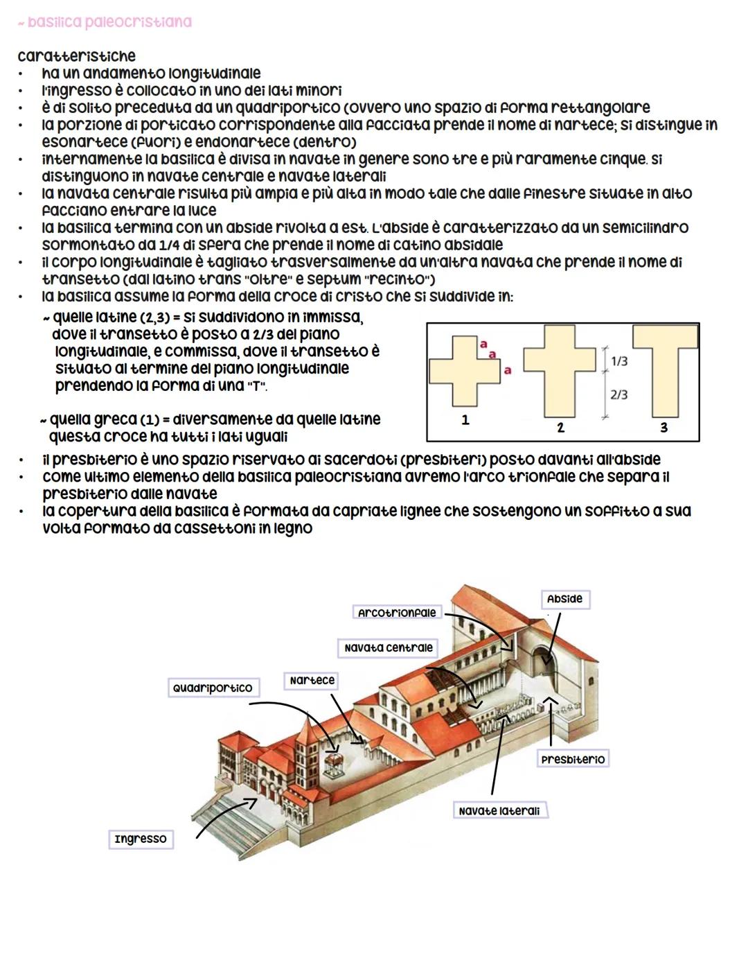 Architettura
Paleocristinve
i cristiani ebbero l'esigenza di luoghi di culto man mano che la comunità cresceva.
Inizialmente questi luoghi v