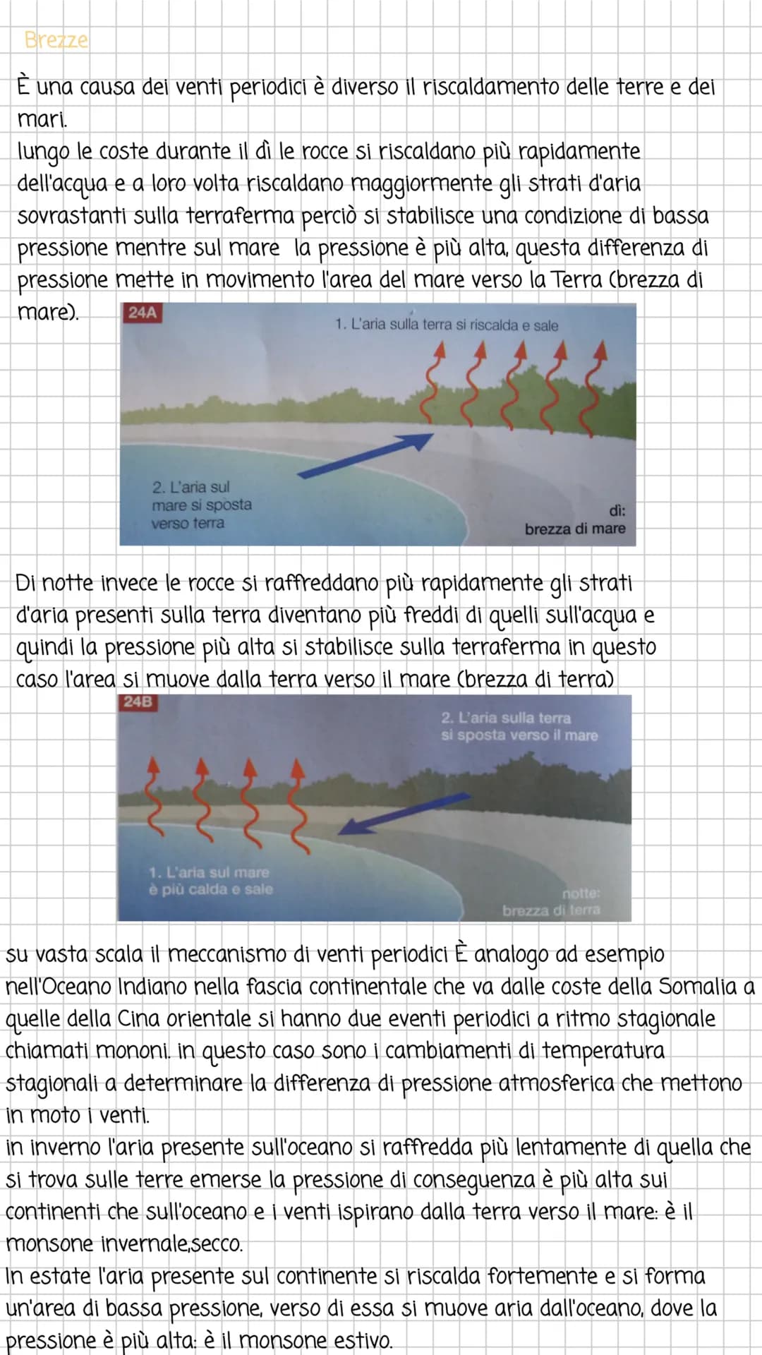 la pressione atmosferica e i venti
la pressione è una grandezza fisica che esprime il
rapporto tra una forza( per esempio la forza peso) e
l