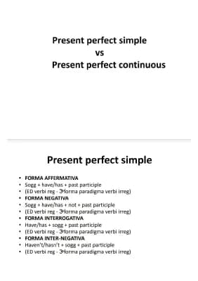 Know present perfect simple e present perfect continuous thumbnail