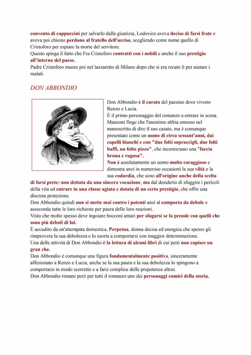 PERSONAGGI PRINCIPALI DE "I PROMESSI SPOSI"
RENZO TRAMAGLINO
Renzo è descritto come un giovane di circa vent'anni, orfano di
entrambi i geni